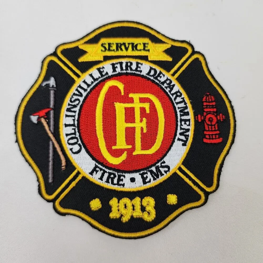Lot of 7 Fire Dept Patches Texas Ingleside Kingsville Dyess Livingston Urbanvle